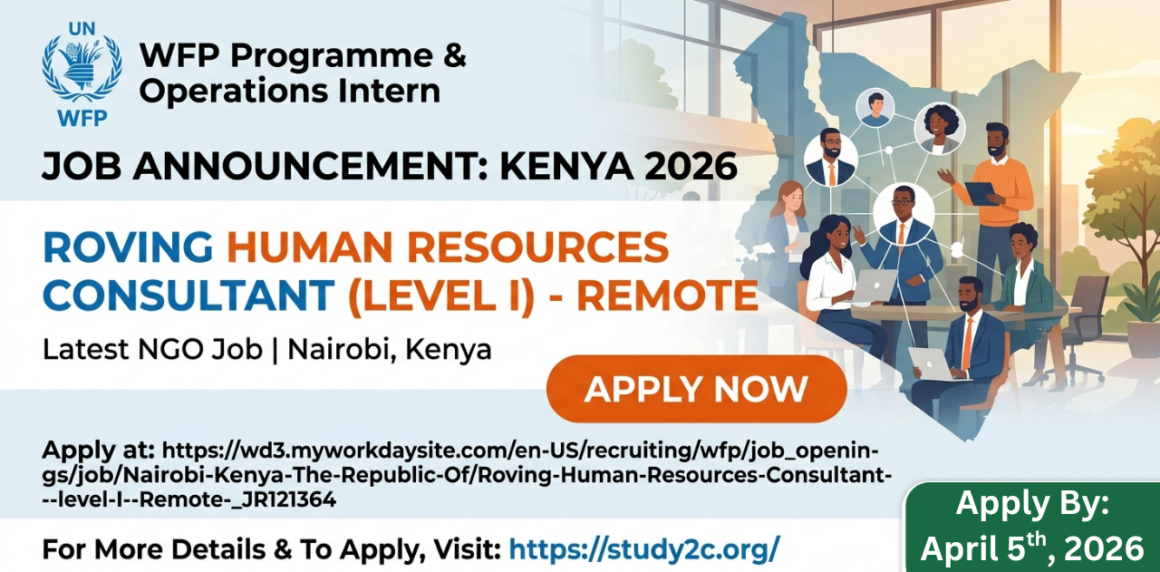 WFP Programme and Operations Intern Jobs Kenya 2026 – Latest NGO Jobs in Kenya